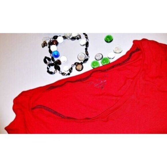 Set Lot of 3 Woman's TUNIC Tops ASSORTED SOLID COLORS T shirts size MEDIUMS - Picture 10 of 11